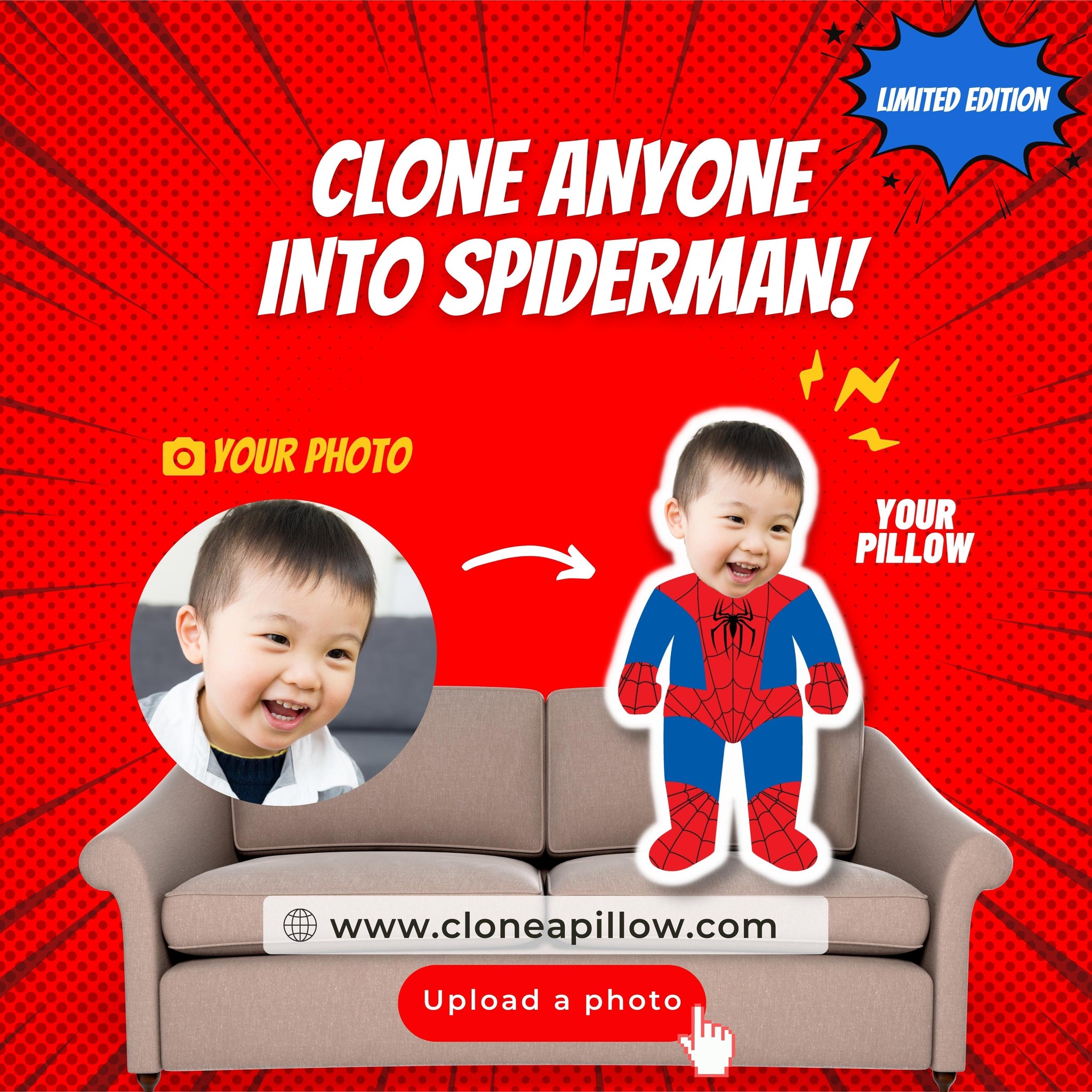 Clone Anyone into Spiderman