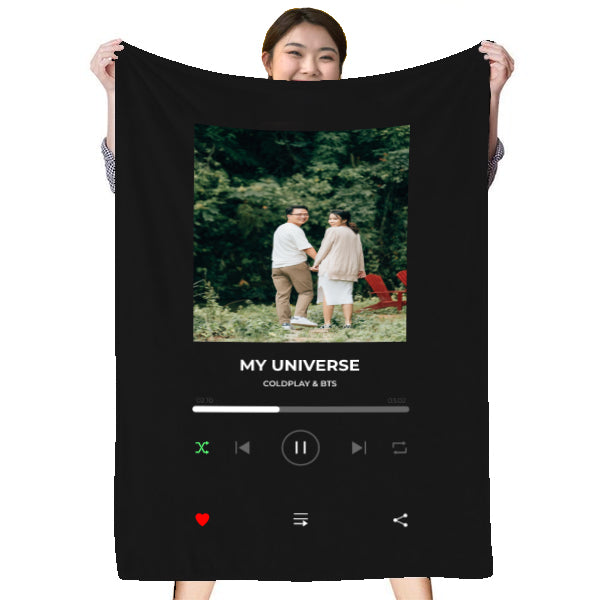 Custom Spotify Style Blanket