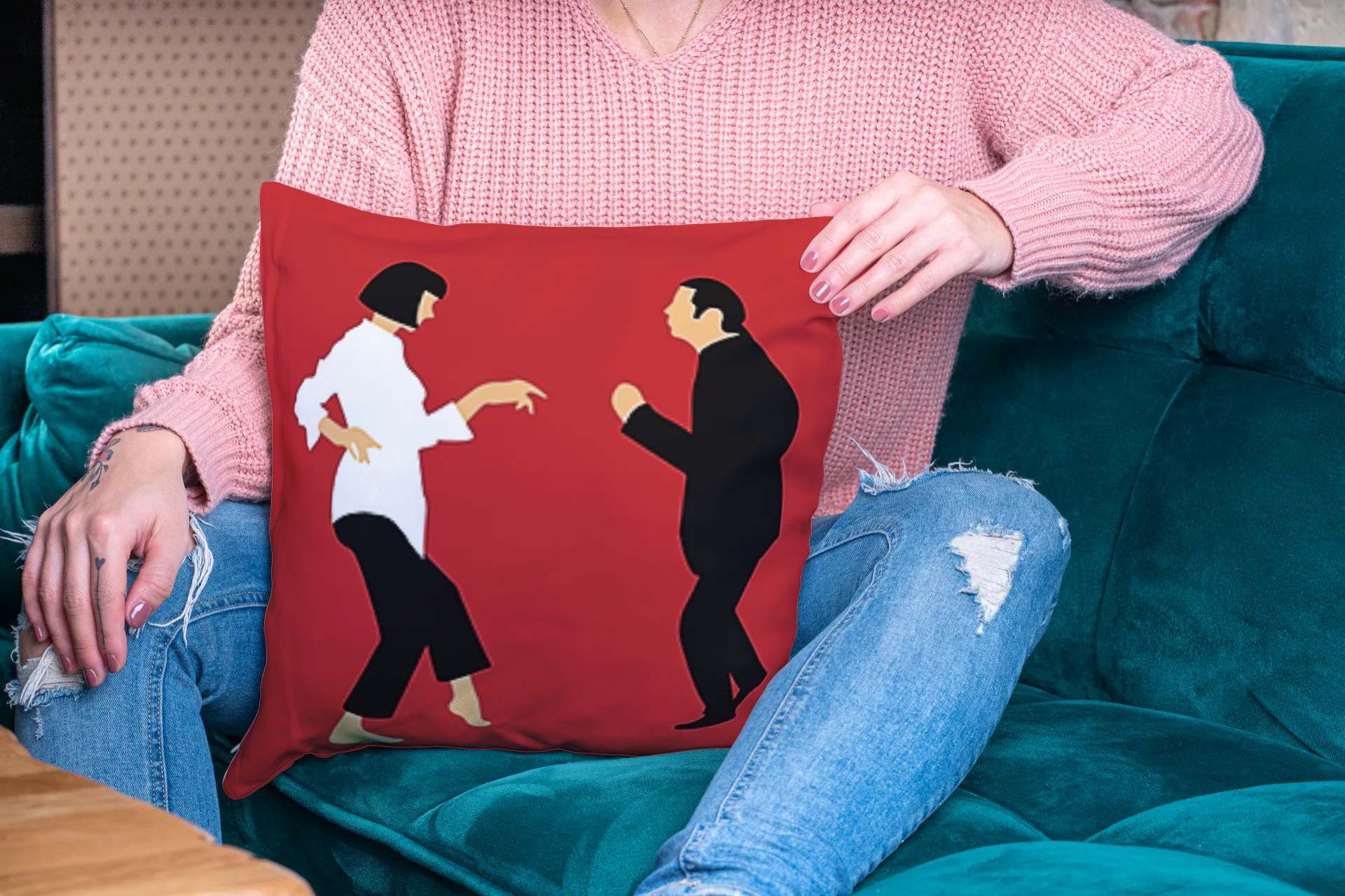 Pulp Fiction Dance Pillow