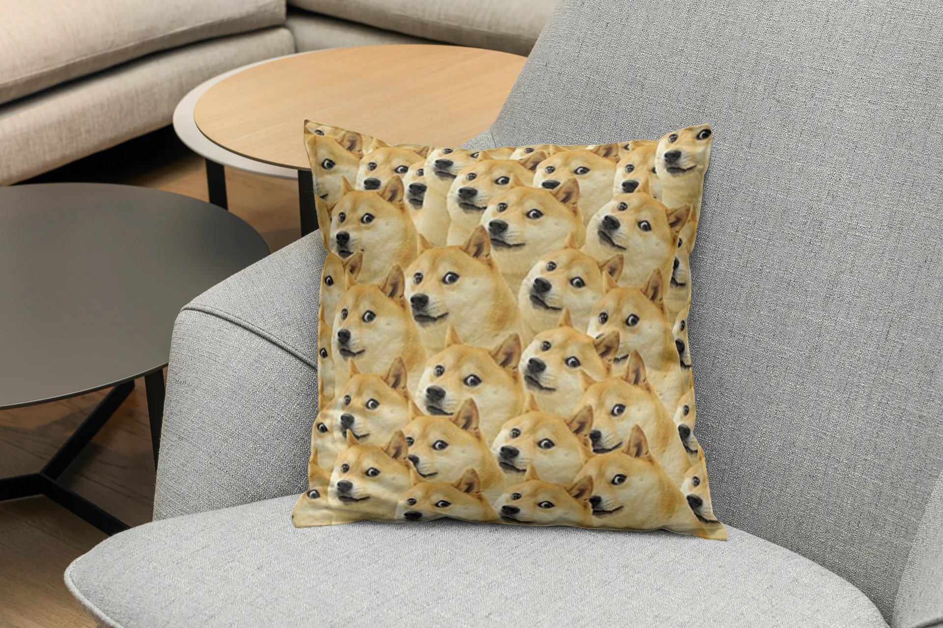 Sea of Doge Pillow